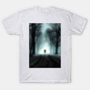 Fog horror road blurred T-Shirt